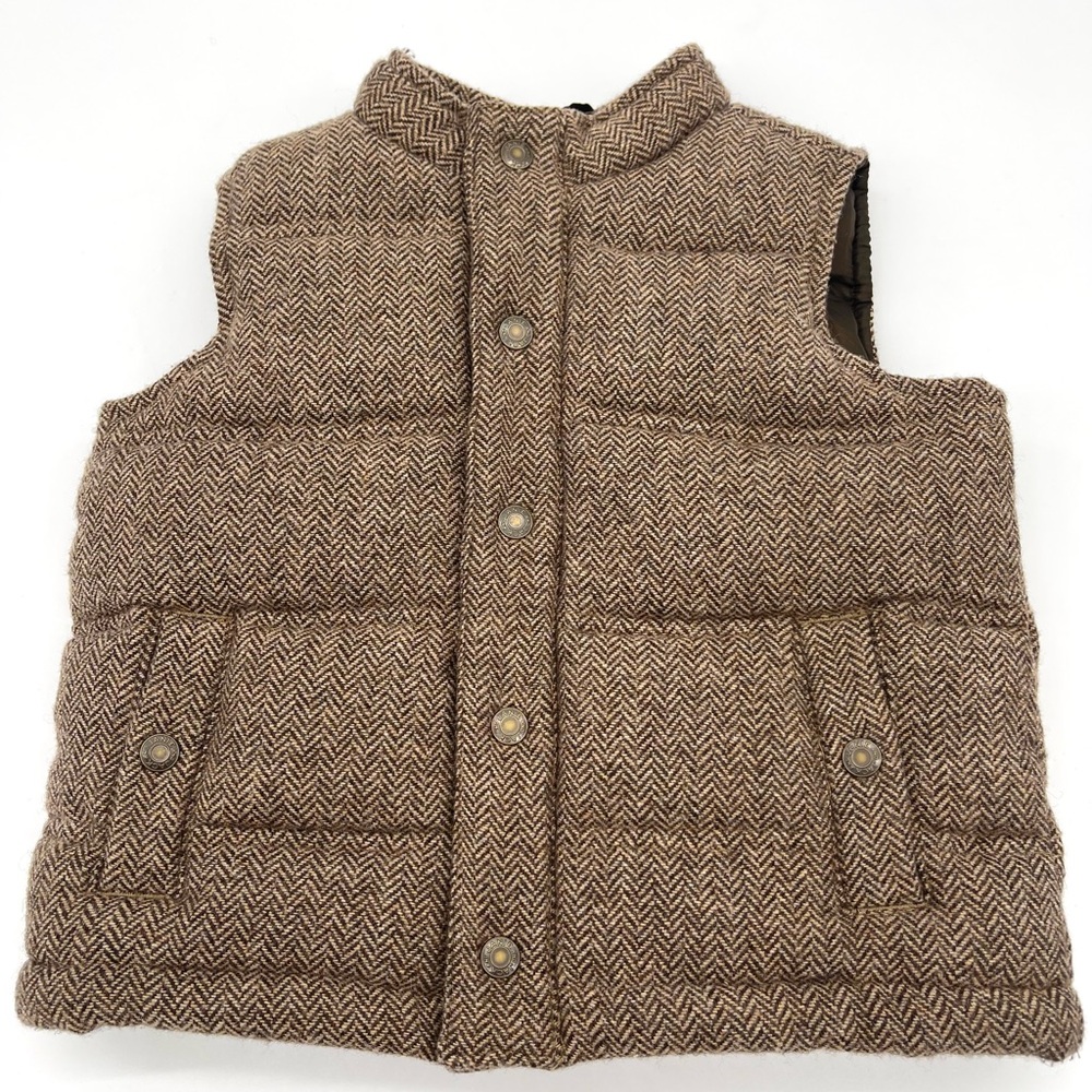 Janie and Jack Herringbone Puffer Vest